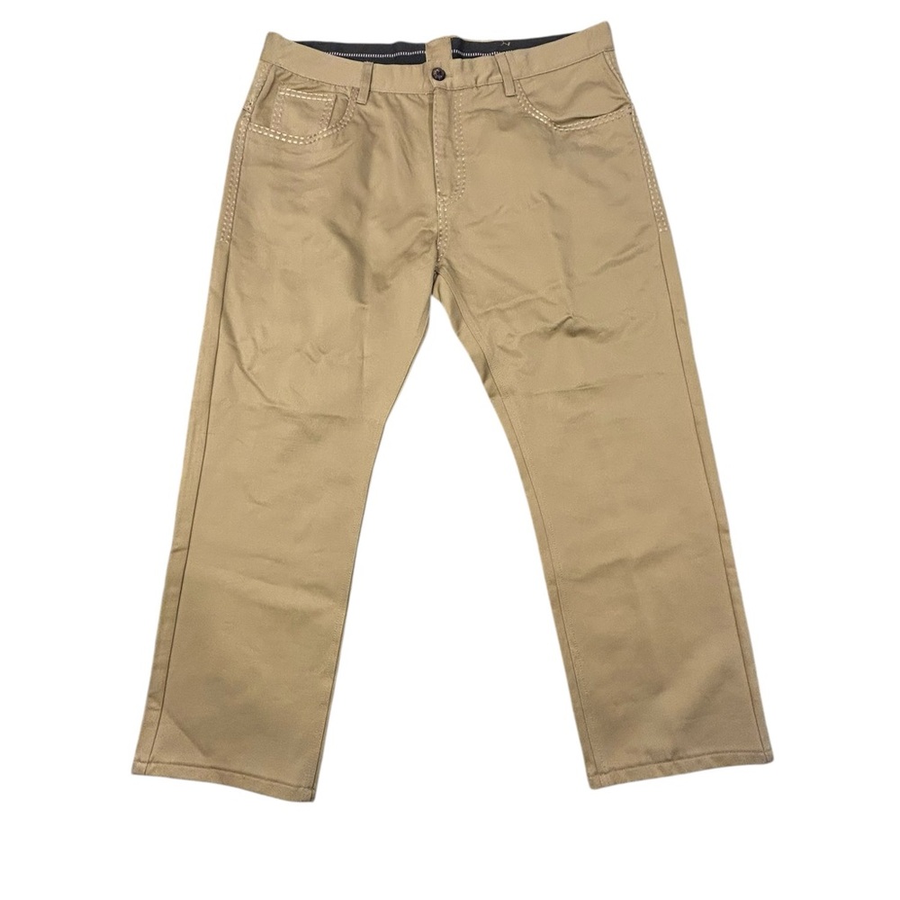 Stacey Adams Men’s Quilted Stitch Stretch Cotton Pants 42/34 Like New